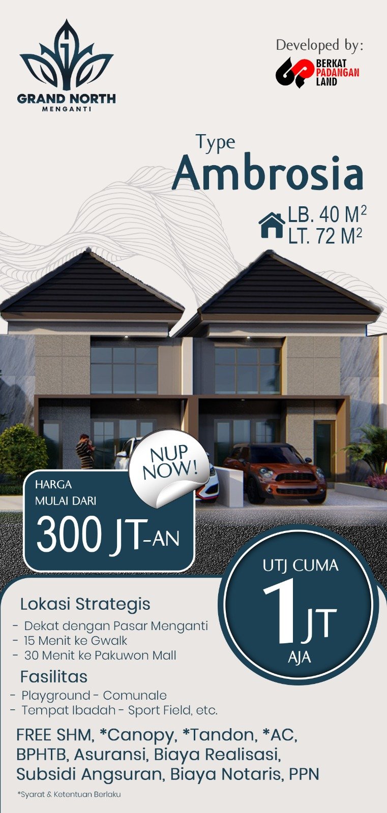 Fasad Depan Grand North Menganti