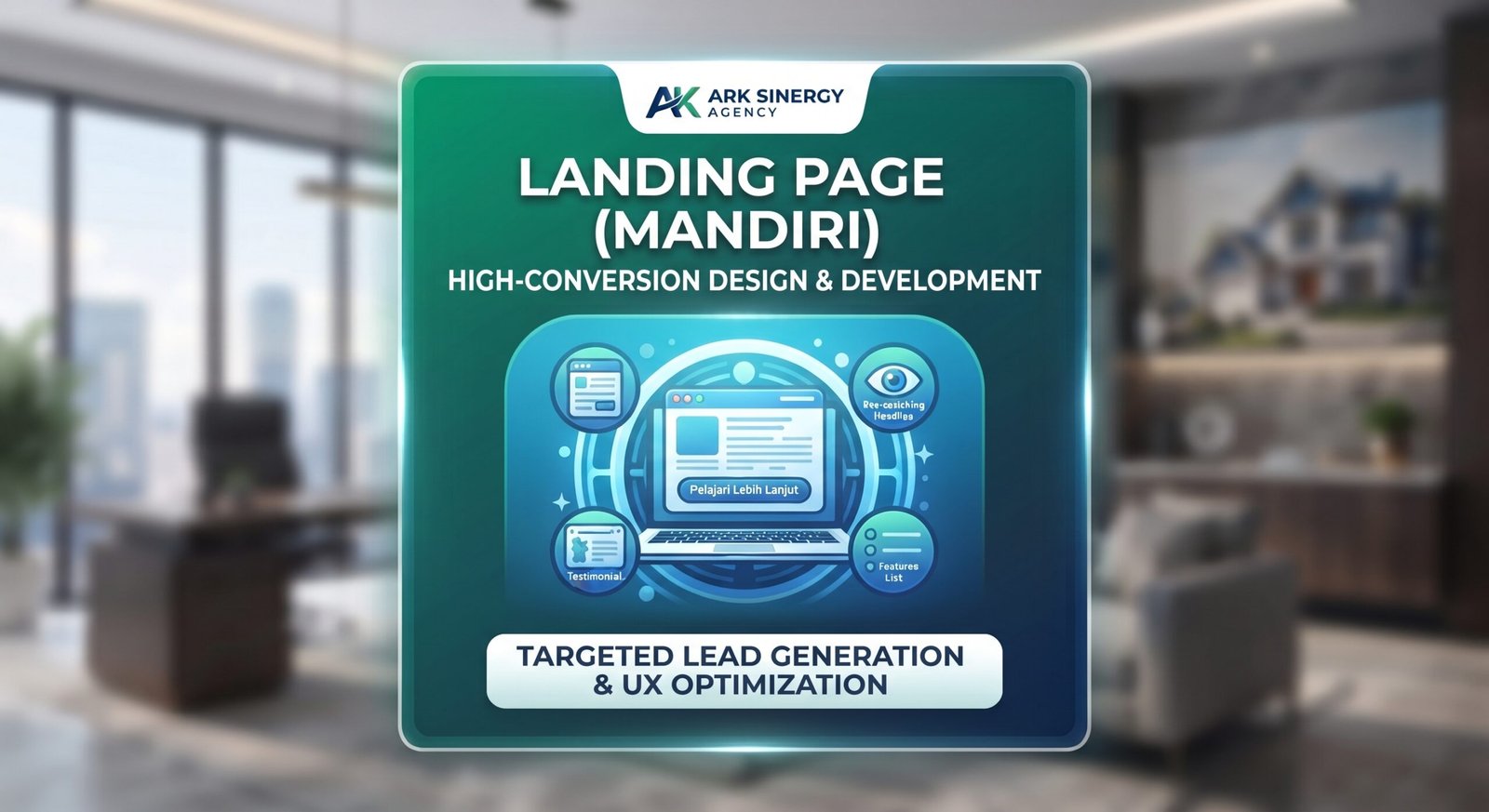 Landing Page Mandiri - Ark Sinergy Agency